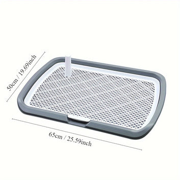 PawClean Plastic Dog Potty Training Tray with Removable Net