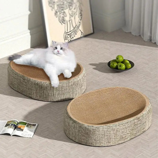 Oval Sisal Cat Scratch & Sleep Pad