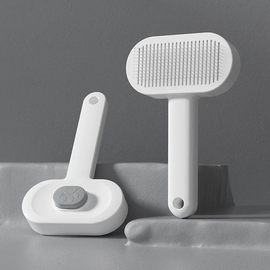 Fuzzli Dual-Function Stainless Steel Pet Brush