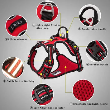 TrueLove™ No-Pull Reflective Pet Harness & Leash Set