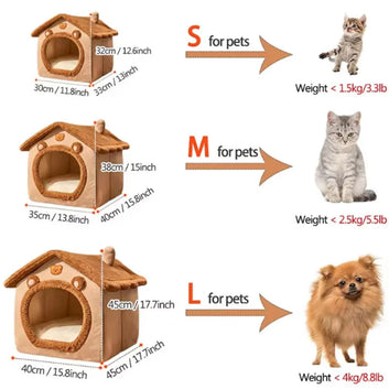 CozyNest Four Seasons Cat & Small Dog Bed