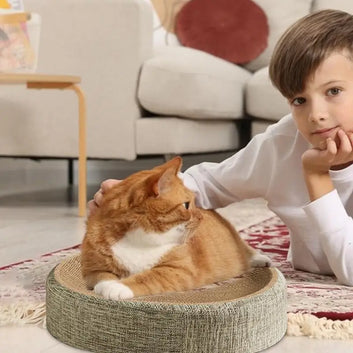 Oval Sisal Cat Scratch & Sleep Pad