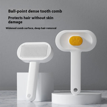 Fuzzli Dual-Function Stainless Steel Pet Brush