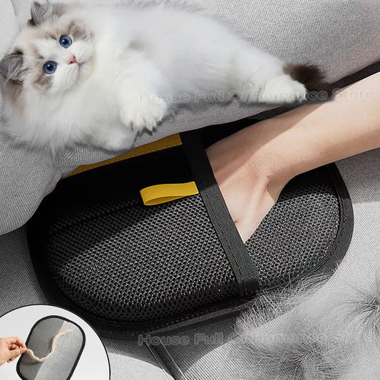 Reusable Cat Grooming Gloves – Hair Removal Mitts